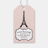 Paris Romance Brautparty Vielen Dank für Ihr Inter Geschenkanhänger (Vorderseite)