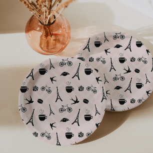 Paris Romance Gemustert Pappteller