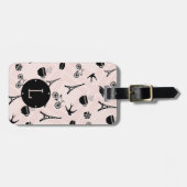 Paris Romance Monogram Gepäckanhänger (Vorderseite horizontal)