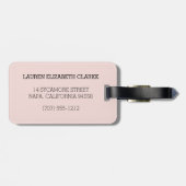 Paris Romance Monogram Gepäckanhänger (Rückseite horizontal)