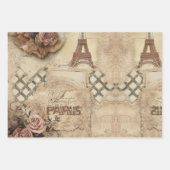 Paris Romance Themed Wrapping Paper Geschenkpapier Set (Vorderseite 3)