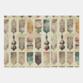 Paris Romance Themed Wrapping Paper Geschenkpapier Set (Vorderseite 2)