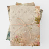Paris Romance Themed Wrapping Paper Geschenkpapier Set (Beispiel)