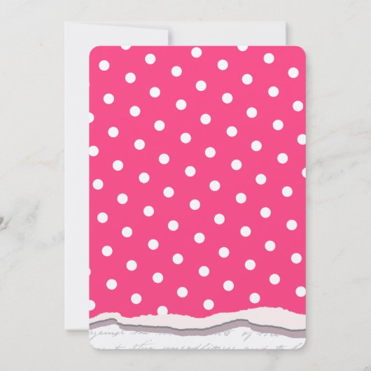 Paris Romance Wedding Einladung (Rückseite)