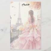 Paris Romantik Briefpapier (Vorderseite)