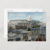 Paris Rooftops und Sacre Coeur Postcard Postkarte (Vorne/Hinten)