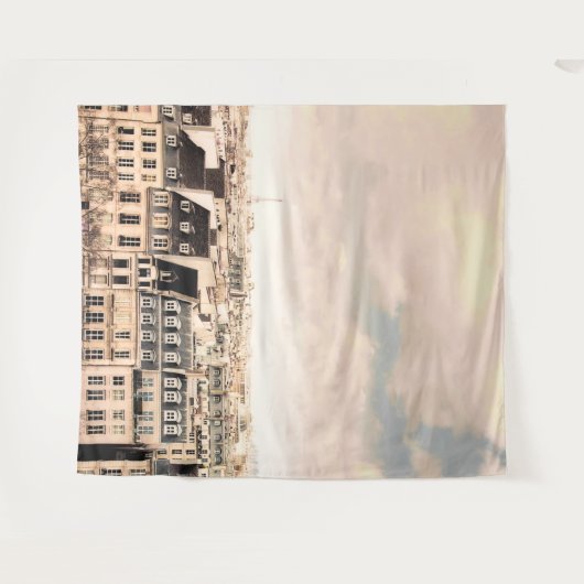 Paris Rooftops View | Wandgemälde Wandteppich (Vorderseite (Horizontal))