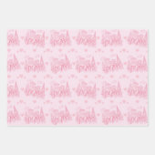 Paris Rosa Geschenkpapier Set (Vorderseite 2)