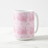 Paris Rosa Tasse (VorderseiteRechts)