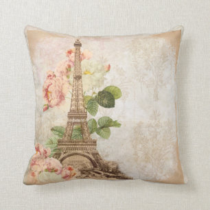 Paris Rosa Vintage Romantische Kissen