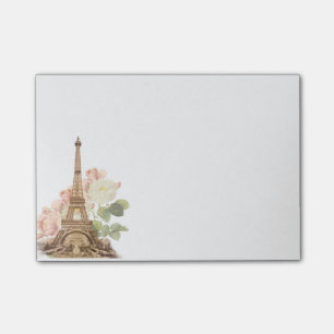 Paris Rosa Vintage Romantische Post-it Notes Klebezettel
