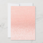 Paris Rose Gold Glitzer Lights Sweet 16 Dankeskarte (Rückseite)