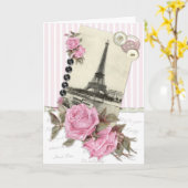 Paris-Rosen Karte (Gelbe Blume)
