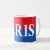 Paris - Rot & Blau Kaffeetasse (VorderseiteRechts)