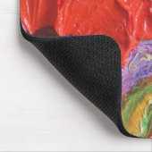 Paris rote Mohnblumen Mousepad (Ecke)