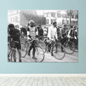 Paris-Roubaix Radrennen 1907 Farbredux Leinwanddruck (Insitu (Holzboden))