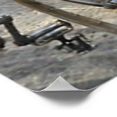 Paris-Roubaix Radrennen 1907 Farbredux Poster (Ecke)