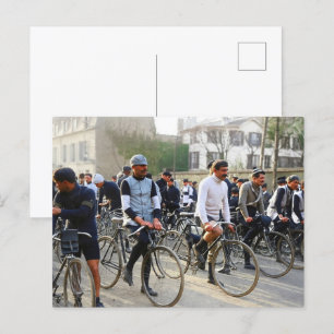 Paris-Roubaix Radrennen 1907 in Farbe wiederherges Postkarte