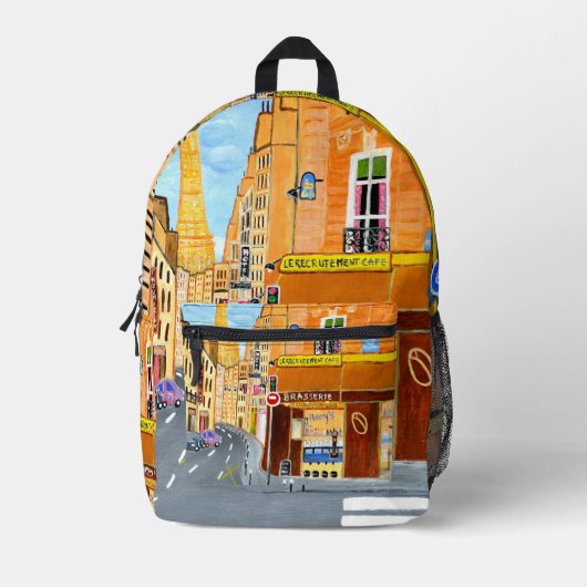 Paris-Rucksack Bedruckter Rucksack (Vorderseite)