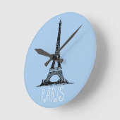 Paris Runde Wanduhr (Winkel)