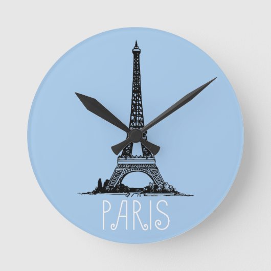 Paris Runde Wanduhr (Vorderseite)