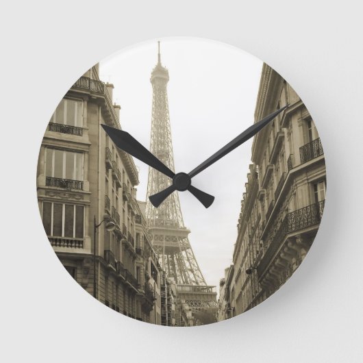 Paris Runde Wanduhr (Vorderseite)