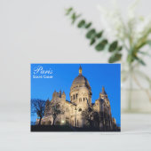 Paris - Sacré Coeur auf der Postkarte (Stehend Vorderseite)