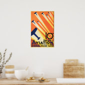 PARIS SALON de AVIATION 1926 Vintage Poster Design (Küche)