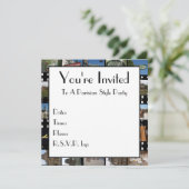 Paris-Sammlungs-Einladung Einladung (Stehend Vorderseite)