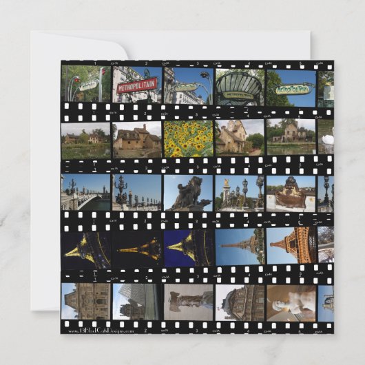 Paris-Sammlungs-Einladung Einladung (Rückseite)