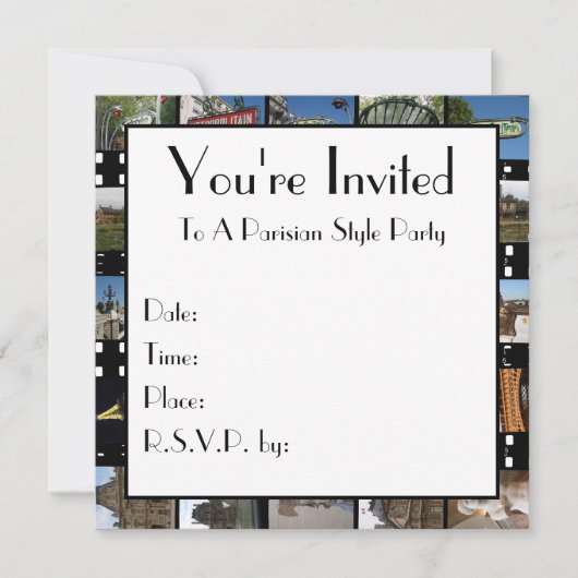 Paris-Sammlungs-Einladung Einladung (Vorderseite)