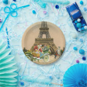 Paris Sankt und Schneemann-WeihnachtsPappteller Pappteller (Party)