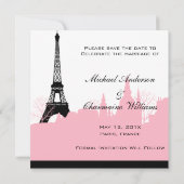 Paris Save the Date Ankündigung (Rückseite)