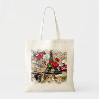 Paris Scenery Tote Tragetasche