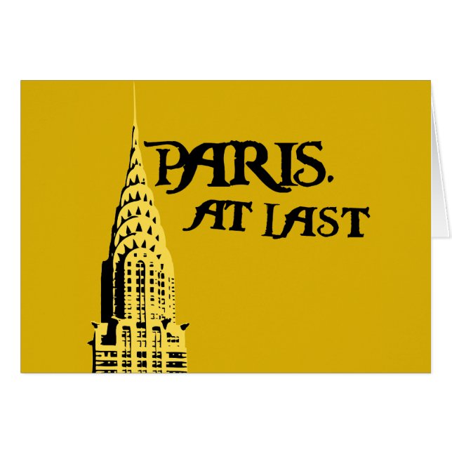 Paris. Schließlich Karte (Vorderseite (Horizontal))