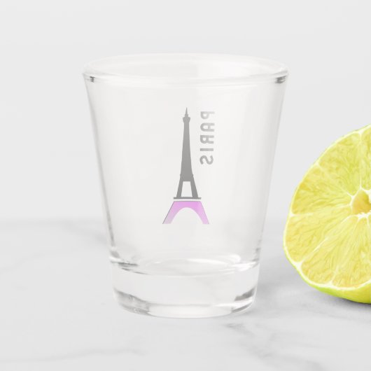 Paris Schnapsglas (Rückseite)