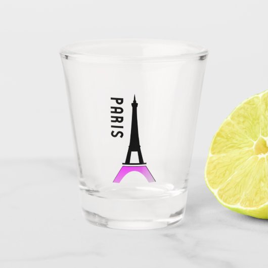 Paris Schnapsglas (Vorderseite)
