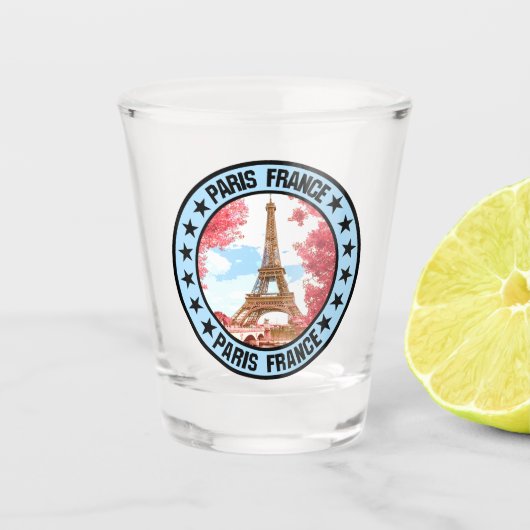 Paris Schnapsglas (Vorderseite)