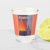 Paris Schnapsglas (Vorderseite)
