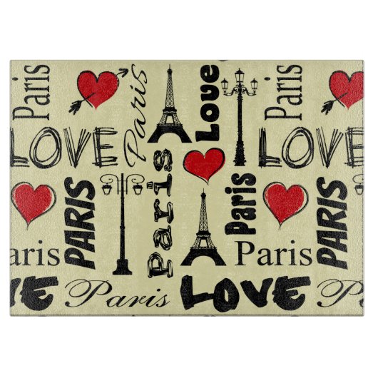 Paris Schneidebrett (Vorderseite)