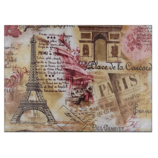 Paris Schneidebrett (Vorderseite)