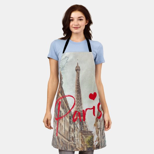 Paris Schürze (Getragen)
