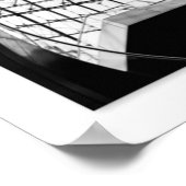 PARIS Schwarz-Weiß-FotoCollage Poster (Ecke)