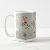 Paris Script Elegante Girly Vintag Eiffelturm Kaffeetasse (Links)