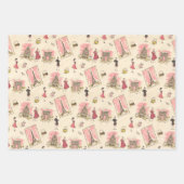 Paris Sehenswürdigkeiten 2 Geschenkpapier Set (Vorderseite)