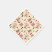 Paris Sehenswürdigkeiten 2 Serviette (Ecke)