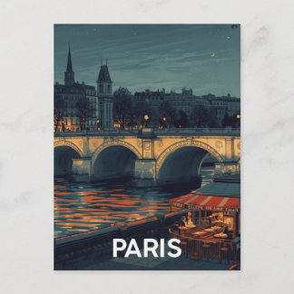 Paris Seine Postkarte