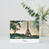 Paris Seine Postkarte (Stehend Vorderseite)