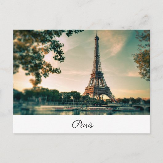 Paris Seine Postkarte (Vorderseite)