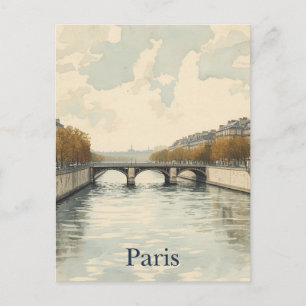 Paris Seine Postkarte